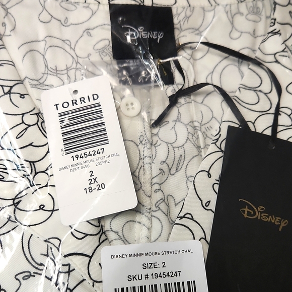 ❤️NWT VINTAGE TORRIID TOP MINNIE MICKEY MOUSE CHALLIS DISNEY SLEEVELESS BLOUSE - Picture 14 of 16
